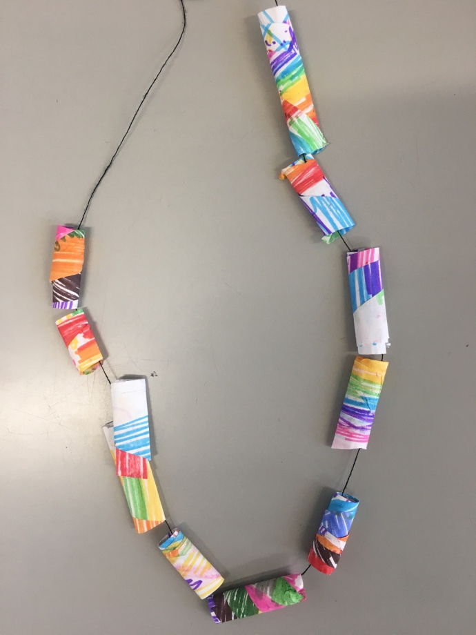 Paper Necklace by Sara