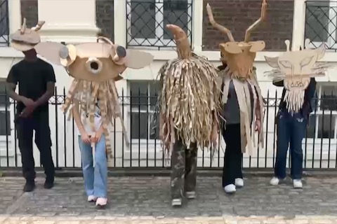 Folk Mask Project with Stuart McCaffer at Haberdashers’